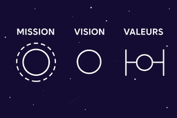 Les 3 piliers : Mission, vision et les valeurs